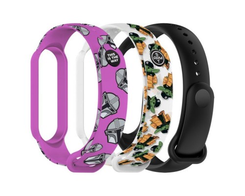 Ремінець до фітнес браслета Armorstandart комплект 3шт Xiaomi Mi Band 7/6/5 TW2 (ARM87045)