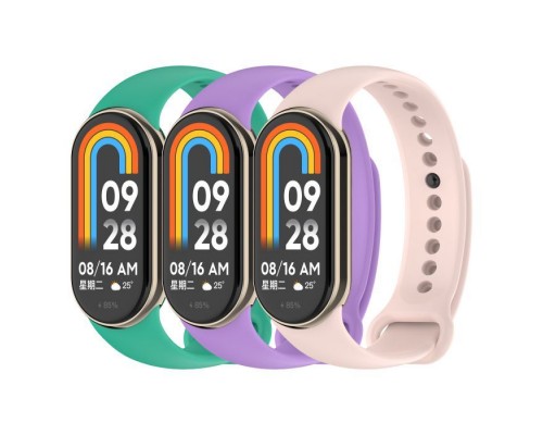 Ремінець до фітнес браслета Armorstandart комплект 3шт Xiaomi Smart Band 10/9/8 Spring (ARM75720)