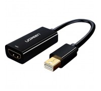 Перехідник Mini DisplayPort M to HDMI F 1080p MD112 black Ugreen (10461)