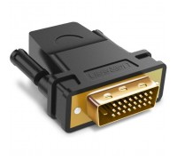 Перехідник DVI 24+1 M to HDMI F black Ugreen (20124)