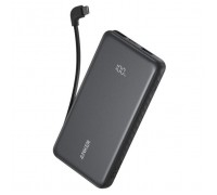 Батарея універсальна Anker 10000mAh, 22.5W, Built-In USB-C Cable, black (A110DH11)