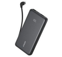 Батарея універсальна Anker 10000mAh, 22.5W, Built-In USB-C Cable, black (A110DH11)