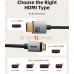 Кабель мультимедійний HDMI micro M to HDMI M 0.5m 8K60Hz Cabletime (CA915873)