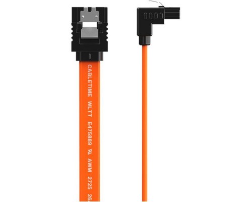Кабель для передачі даних SATA III 0.5m 90° corner Cabletime (CA915903)