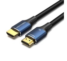Кабель мультимедійний HDMI M to HDMI M 1.5m 8K60Hz cotton braided blue Vention (ALGLG)