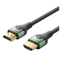 Кабель мультимедійний HDMI M to HDMI M 2.0m 8K60Hz ultra thin cotton braided green Vention (ALOGH)
