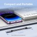 Перехідник Lightning to 3.5mm 0.1m cotton braided aluminum gray Vention (BMBHA)