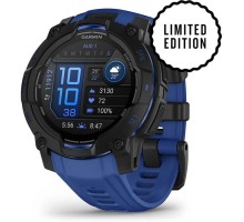 Смарт-годинник Garmin Instinct 3, 45mm, AMOLED, Black with Bolt Blue Band, GPS смарт-годинник (010-02936-03)