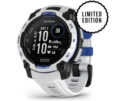 Смарт-годинник Garmin Instinct 3, 45mm, Solar, Whitestone with Whitestone Band, GPS смарт-годинник (010-02934-03)