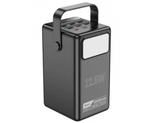 Батарея універсальна HOCO 100000mAh Endure 22.5W PD, QC, LED Lamp, Black (DB03 / 714721)