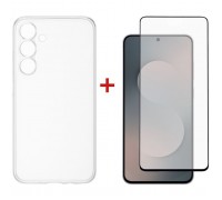 Чохол до мобільного телефона Dengos Samsung Galaxy S25 FE TPU+glass Transparent (DG-KM-172)
