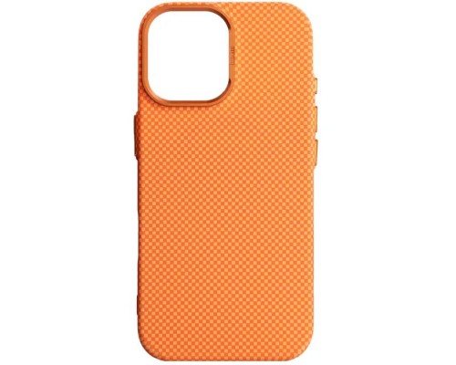 Чохол до мобільного телефона Armorstandart LikeCarbon2 MagCase Apple iPhone 17 Kevlar Orange (ARM88614)