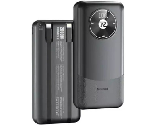 Батарея універсальна Remax 20000mAh, 22.5W, Black (RPP-38 / 45364)
