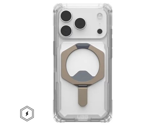Чохол до мобільного телефона UAG Plasma XTE MagSafe iPhone 17 Pro Clear/Titanium (114527114G36)