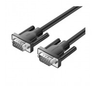 Кабель мультимедійний VGA M to VGA M 1.5m black Vention (A15BG)