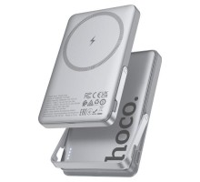 Батарея універсальна HOCO 5000mAh Sunlight PD/20W Magnetic Metal Grey (Q36 / 714986)
