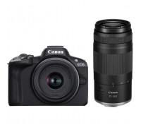 Цифровий фотоапарат Canon EOS R50 + RF-S 18-45 IS STM + RF 75-300 Black (5811C150BA)