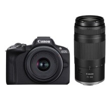 Цифровий фотоапарат Canon EOS R50 + RF-S 18-45 IS STM + RF 75-300 Black (5811C150BA)