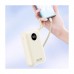 Батарея універсальна Dudao 20000mAh K14+ 22.5W, PD, QC, USB-A, USB-C(In/Out), with built-in USB-C/Lightning cables, White (6977196680023)