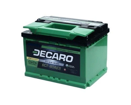 Акумулятор автомобільний DECARO 60Ah-12v PROFI R,EN600 (6СТ-60 АЗ (0) PRO)