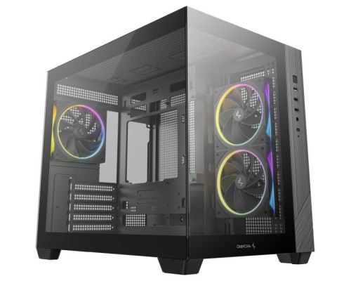 Корпус для ПК Deepcool CG330 3F Black (R-CG330-BKNGM3-G)