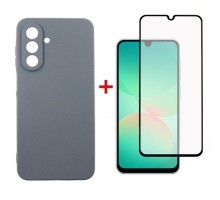 Чохол до мобільного телефона Dengos Carbon + glass Samsung Galaxy A26 Grey (DG-KM-189)