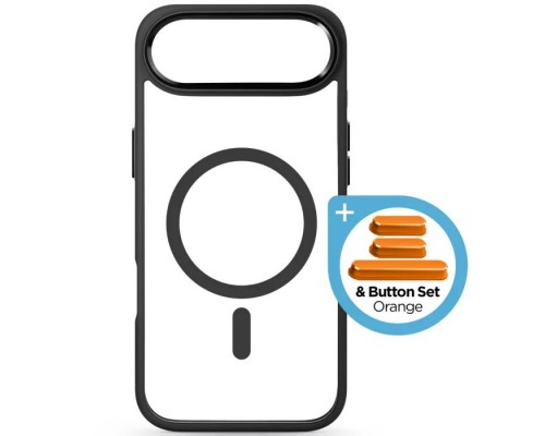 Чохол до мобільного телефона Armorstandart Unit MagCase Apple iPhone 17 Air Black + Orange Button Set (ARM90582)