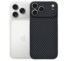 Чохол до мобільного телефона BeCover FIBRA Carbonite MagSafe Apple iPhone 17 Pro Black (715409)
