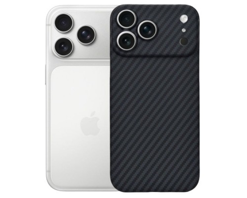 Чохол до мобільного телефона BeCover FIBRA Carbonite MagSafe Apple iPhone 17 Pro Black (715409)