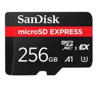 Карта пам'яті SanDisk 256GB microSDXC class 10 UHS-I U3 A1 Express (SDSQXFN-256G-GN4NN)
