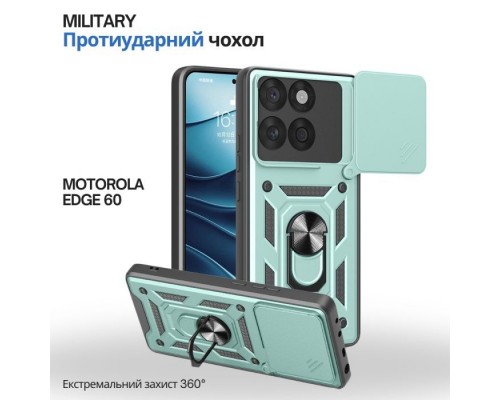 Чохол до мобільного телефона BeCover Military Motorola Edge 60 Dark Green (715520)
