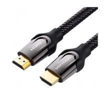 Кабель мультимедійний HDMI M to HDMI M 3.0m V2.0 4K60Hz braided zinc alloy black Vention (VAA-B05-B300)