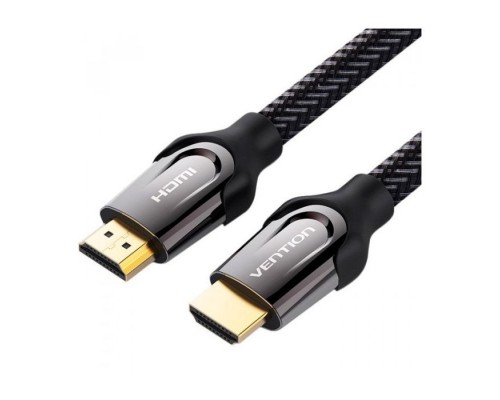 Кабель мультимедійний HDMI M to HDMI M 3.0m V2.0 4K60Hz braided zinc alloy black Vention (VAA-B05-B300)