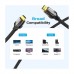 Кабель мультимедійний HDMI M to HDMI M 3.0m V2.0 4K60Hz braided zinc alloy black Vention (VAA-B05-B300)