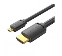 Кабель мультимедійний HDMI M to HDMI micro M 2.0m V2.0 4K60Hz 18Gbps black Vention (AGIBH)