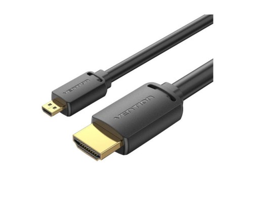 Кабель мультимедійний HDMI M to HDMI micro M 2.0m V2.0 4K60Hz 18Gbps black Vention (AGIBH)