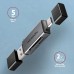 Зчитувач флеш-карт AXAGON USB-C + USB-A to SD/microSD 5Gbps gray (CRE-DAC)