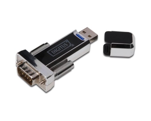 Кабель для передачі даних Digitus USB to COM M RS232 black (DA-70155-1)