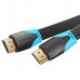 Кабель мультимедійний HDMI M to HDMI M 5.0m 4K30Hz black Vention (VAA-B02-L500)
