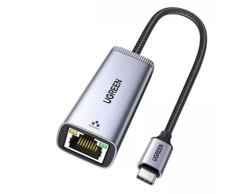 Перехідник USB-C to RJ45 Ethernet 1000Mbps gray Ugreen (40322)
