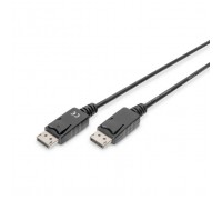 Кабель мультимедійний DisplayPort M to DisplayPort M 3.0m V1.1a Full HD 1920x1200 60Hz black Digitus (AK-340103-030-S)