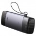 Зчитувач флеш-карт Baseus USB-A + USB-C to SD/TF gray (WKQX060113)