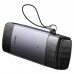 Зчитувач флеш-карт Baseus USB-A + USB-C to SD/TF gray (WKQX060113)