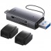 Зчитувач флеш-карт Baseus USB-A + USB-C to SD/TF gray (WKQX060113)