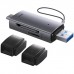 Зчитувач флеш-карт Baseus USB-A + USB-C to SD/TF gray (WKQX060113)