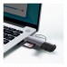 Зчитувач флеш-карт Baseus USB-A + USB-C to SD/TF gray (WKQX060113)