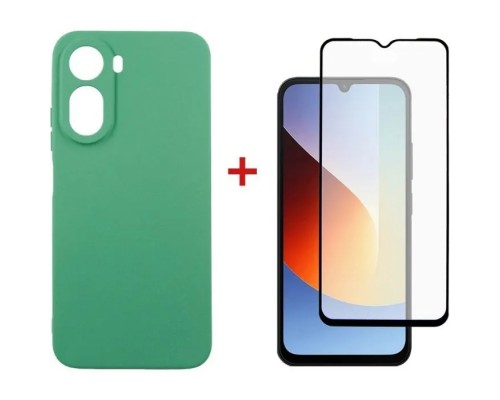 Чохол до мобільного телефона Dengos Soft Cover + Glass Xiaomi Redmi A7 Pro Mint (DG-KM-203)