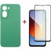 Чохол до мобільного телефона Dengos Soft Cover + Glass Xiaomi Redmi A7 Pro Mint (DG-KM-203)