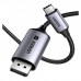 Кабель мультимедійний USB-C to DisplayPort M 3.0m 8K CM556 black Ugreen (25839)