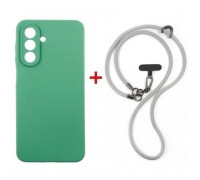 Чохол до мобільного телефона Dengos Case + Cross-body Strap Samsung Galaxy A17/A26 Mint+Grey (DG-KM-CCRB-24)